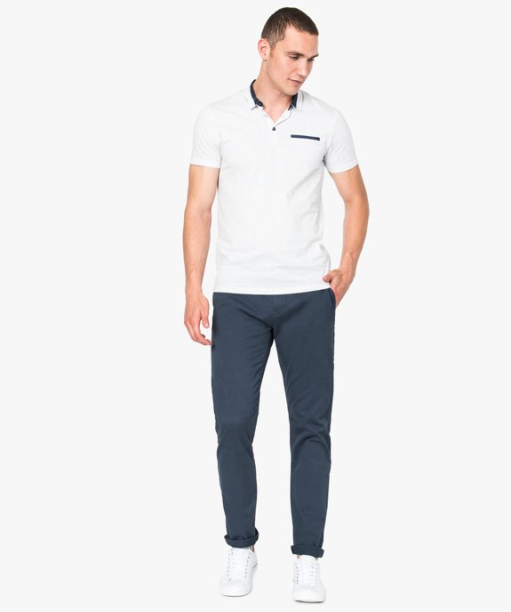 Pantalon homme chino coupe slim vue5 - GEMO (HOMME) - GEMO