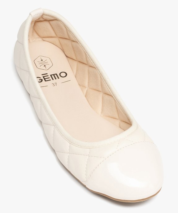 Ballerines femme avec effet matelassé et bout verni vue5 - VALENTINA BALDANO - GEMO