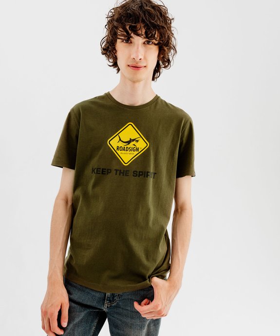 Tee-shirt manches courtes imprimé homme - Roadsign vue10 - ROADSIGN D - GEMO