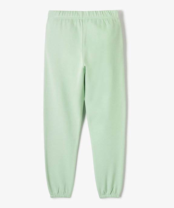 Pantalon de jogging molletonné fille vue3 - GEMO (JUNIOR) - GEMO