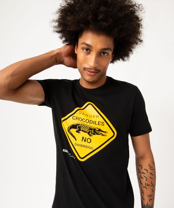 Tee-shirt manches courtes imprimé homme - Roadsign vue2 - ROADSIGN D - GEMO