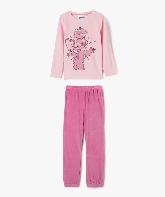 Pyjama en velours 2 pièces imprimé Angel fille - Stitch vue1 - LILO & STITCH - GEMO