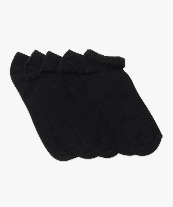 Chaussettes femme ultra courtes unies (lot de 5) vue1 - GEMO 4G FEMME - GEMO