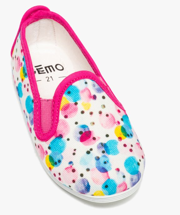 Chaussons bébé fille en toile imprimée vue5 - GEMO (ENFANT) - GEMO