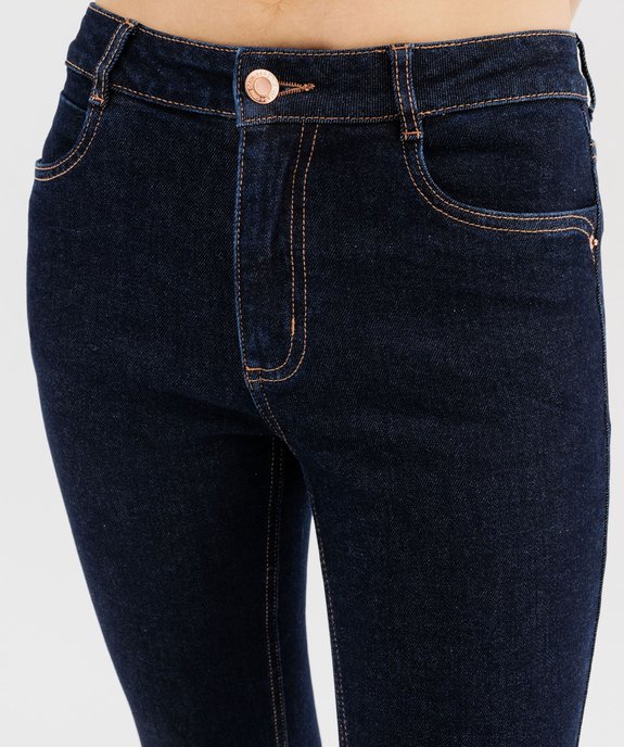 Jean slim taille normale en denim extensible femme vue2 - GEMO(FEMME PAP) - GEMO