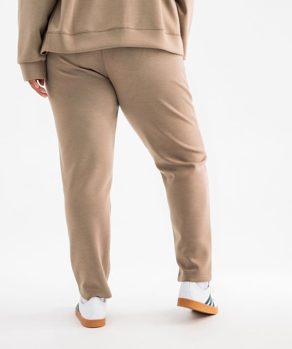 Pantalon en maille avec ceinture élastique femme grande taille vue3 - GEMO(FEMME PAP) - GEMO