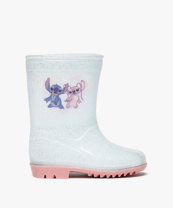 Bottes de pluie fille translucides et à paillettes avec semelle contrastante - Lilo & Stitch vue1 - LILO & STITCH - GEMO