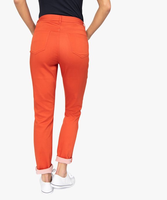 Pantalon femme coupe Regular en stretch vue3 - GEMO(FEMME PAP) - GEMO