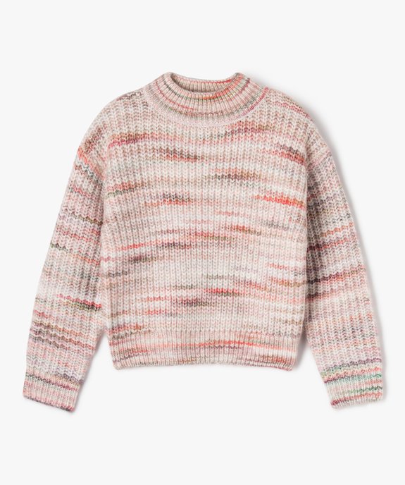 Pull en grosse maille avec fil pailleté fille vue1 - GEMO (ENFANT) - GEMO