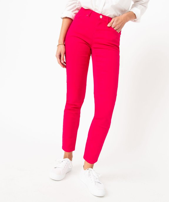 Pantalon coupe Slim taille normale femme vue3 - GEMO 4G FEMME - GEMO