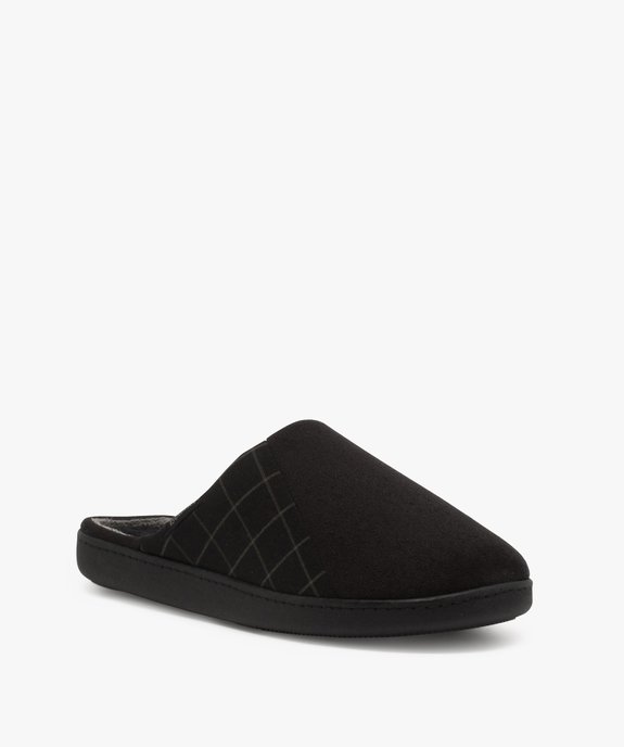 Chaussons homme mules d’intérieur dessus fantaisie - Isotoner vue2 - ISOTONER - GEMO