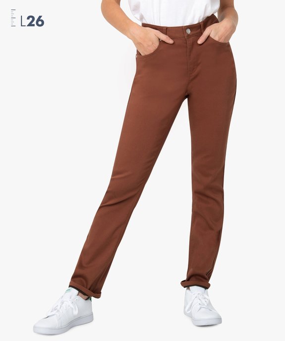 Pantalon femme coupe Regular - Longueur L26 vue1 - GEMO(FEMME PAP) - GEMO