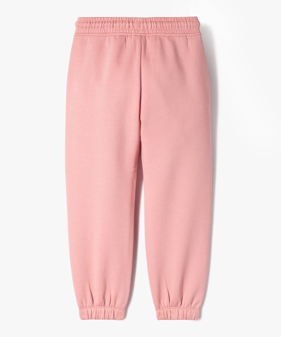 Pantalon de jogging intérieur molletonné fille vue4 - GEMO 4G FILLE - GEMO