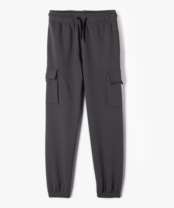 Pantalon de jogging avec poches à rabat garçon vue1 - GEMO (JUNIOR) - GEMO