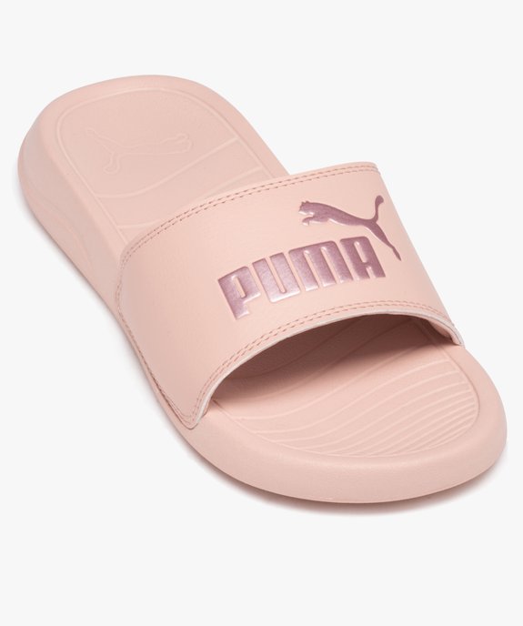 Mules de piscine femme détail métallisé Popcat 20 - Puma  vue5 - PUMA - GEMO