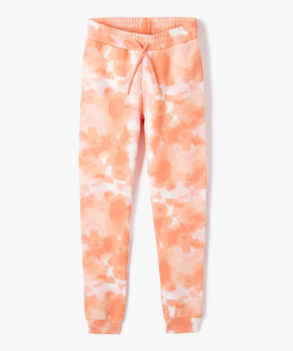 Pantalon de jogging fille à motifs tachetés vue1 - GEMO (JUNIOR) - GEMO