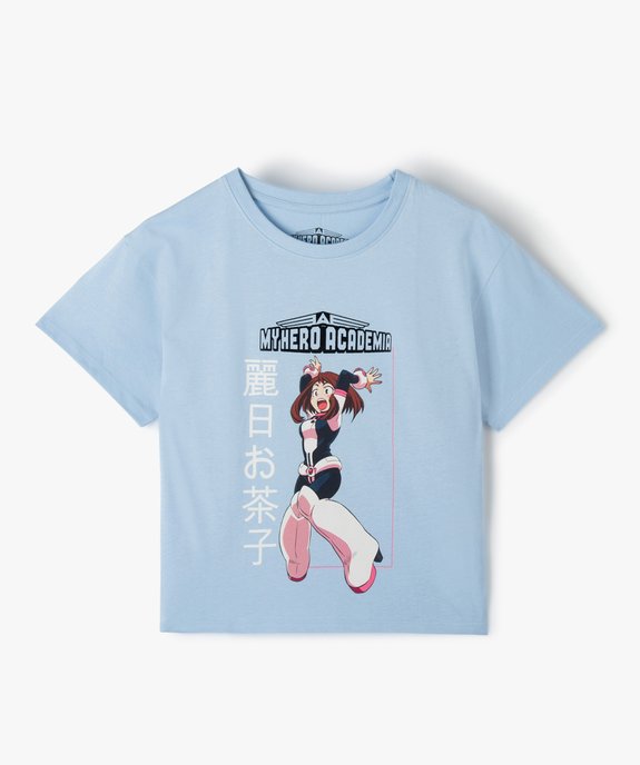 Tee-shirt fille à manches courtes avec motif – My Hero Academia vue1 - MYHERO ACADEMIA - GEMO