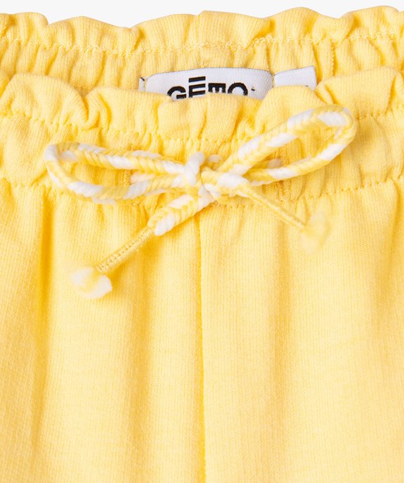 Short avec taille élastique froncée bébé fille vue2 - GEMO(BEBE DEBT) - GEMO