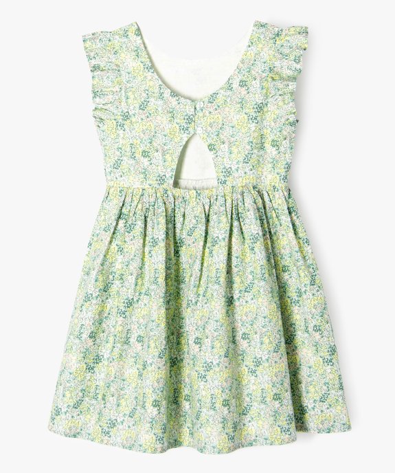 Robe sans manches à motifs fleuris fille vue4 - GEMO (ENFANT) - GEMO