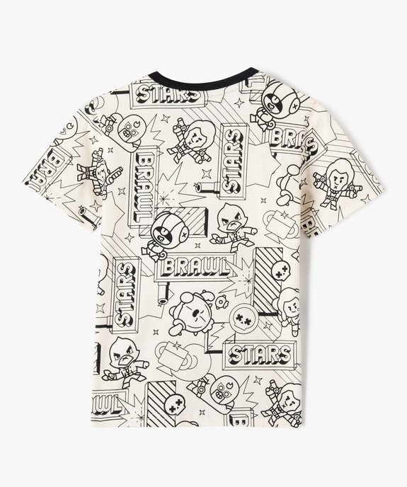 Tee-shirt à manches courtes imprimé garçon - Brawl Stars vue3 - BRAWL STARS - GEMO