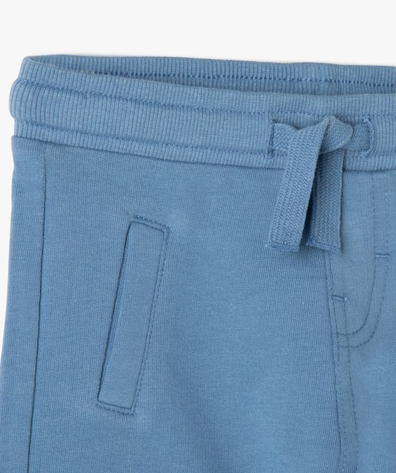 Short bébé garçon en maille avec ceinture bord-côte vue2 - GEMO(BEBE DEBT) - GEMO