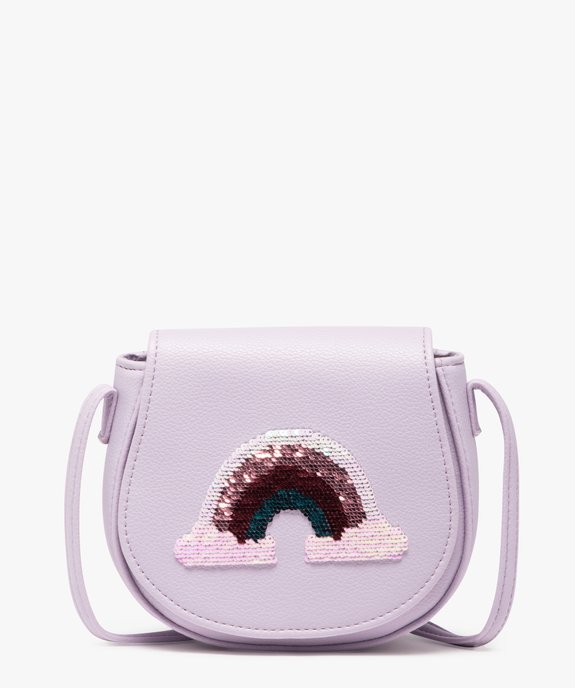 Sac besace à motif arc-en-ciel en sequins fille vue1 - GEMO (ENFANT) - GEMO