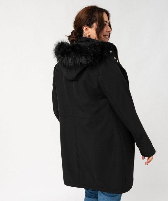 Manteau à capuche fantaisie femme grande taille vue6 - GEMO (G TAILLE) - GEMO