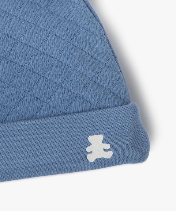 Bonnet à revers bébé garçon - LuluCastagnette vue2 - LULU G4G - GEMO