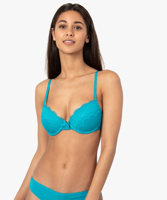 Soutien-gorge corbeille en dentelle à armatures vue1 - GEMO(HOMWR FEM) - GEMO