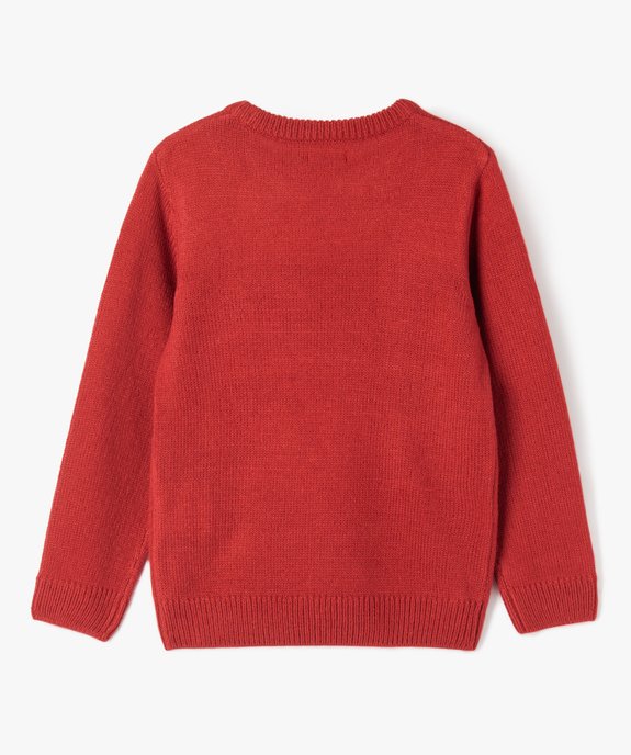 Pull de Noël avec motif Dinosaure garçon vue4 - GEMO (ENFANT) - GEMO