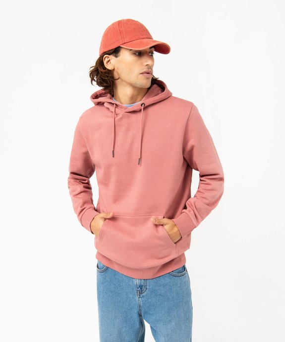 Sweat à capuche intérieur molletonné homme vue1 - GEMO (HOMME) - GEMO