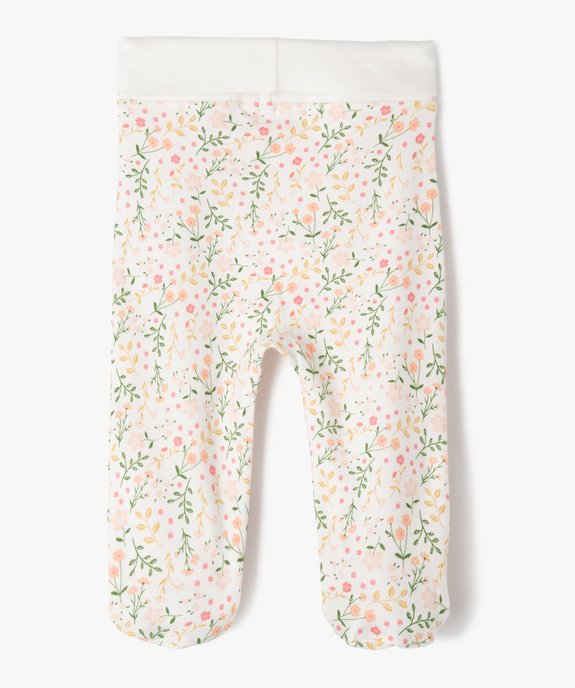 Pantalon à pieds et ceinture élastique en jersey bébé (lot de 2) vue3 - GEMO 4G BEBE - GEMO