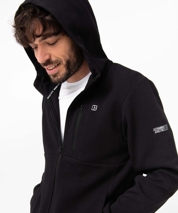 Sweat homme zippé à capuche vue2 - GEMO (HOMME) - GEMO