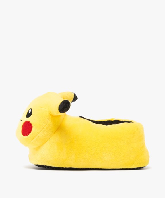 Chaussons garçon en volume Pikachu avec oreilles en relief - Pokemon vue3 - POKEMON - GEMO