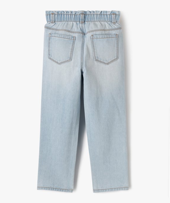 Jean slouchy à taille haute ajustable fille vue3 - GEMO (ENFANT) - GEMO