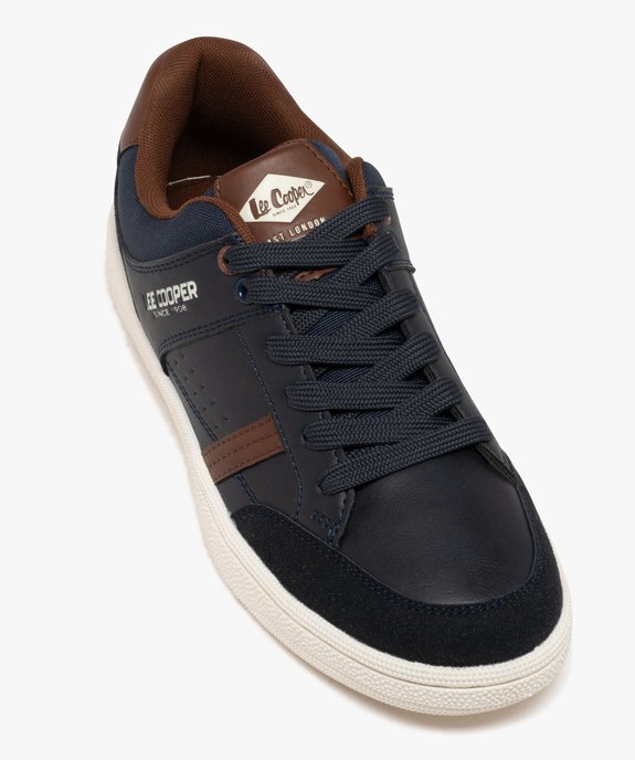 Baskets basses à lacets multimatières homme - Lee Cooper vue5 - LEE COOPER - GEMO