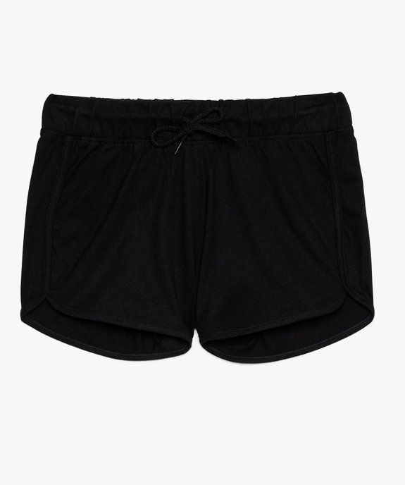 Short fille en maille extensible avec taille élastiquée vue1 - GEMO (JUNIOR) - GEMO