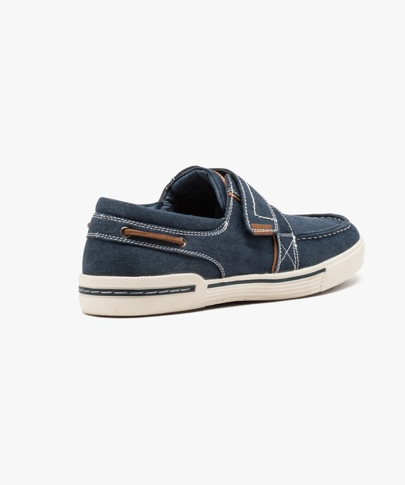 Chaussure bateau denim fermeture à scratch vue4 - GEMO (CASUAL) - GEMO