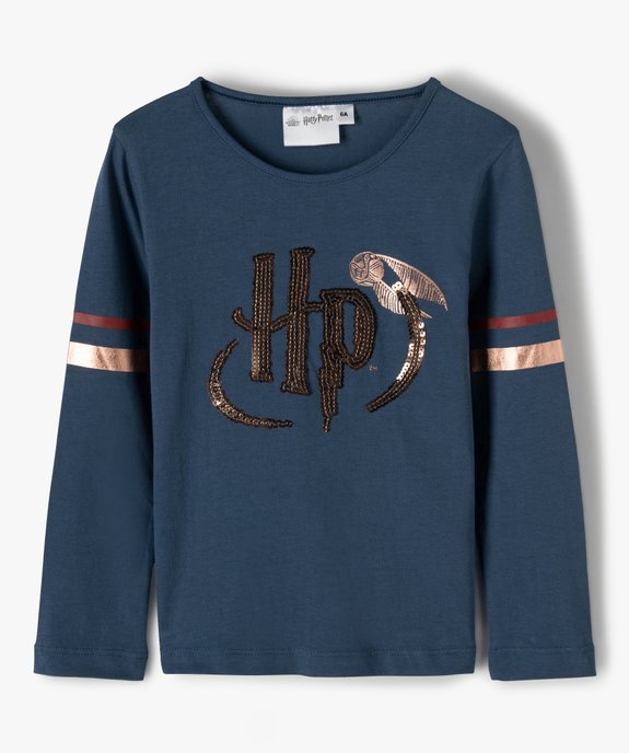 Tee-shirt fille à manches longues avec motif sequins  – Harry Potter vue1 - HARRY POTTER - GEMO