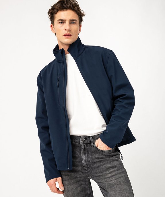 Blouson léger avec col montant homme vue1 - GEMO 4G HOMME - GEMO