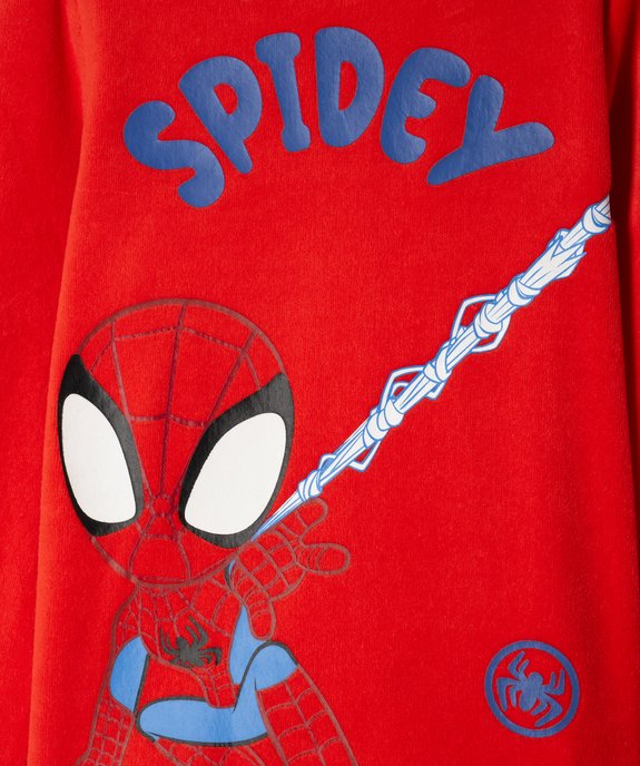 Pyjama en velours bicolore motif garçon - Spidey et ses amis extraordinaires vue2 - SPIDEY - GEMO