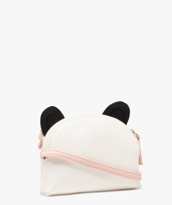 Sac bandoulière tête de panda à paillettes fille vue2 - GEMO (ENFANT) - GEMO