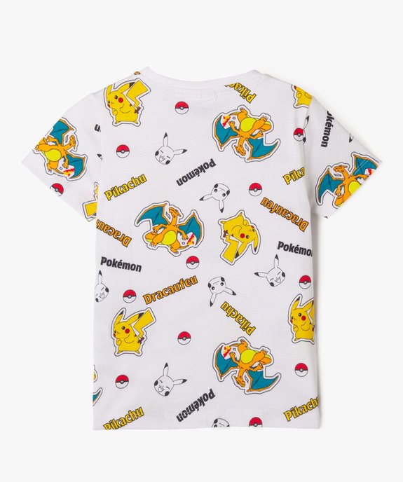 Tee-shirt manches courtes à motifs multicolores garçon - Pokemon vue3 - POKEMON - GEMO