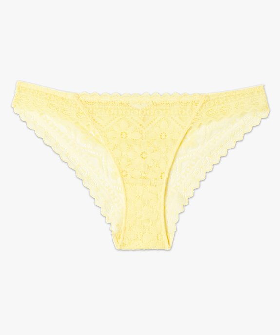 Culotte en dentelle fleurie femme vue4 - GEMO(HOMWR FEM) - GEMO