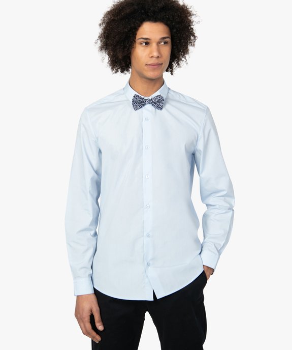 Chemise homme coupe droite unie - Repassage facile vue1 - GEMO (HOMME) - GEMO