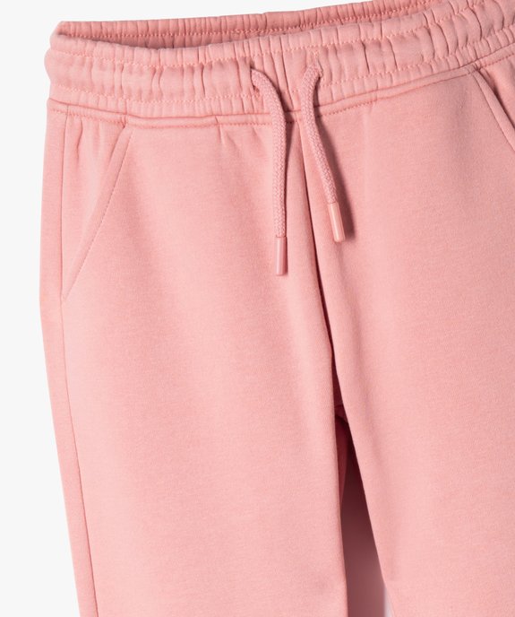 Pantalon de jogging intérieur molletonné fille vue3 - GEMO 4G FILLE - GEMO