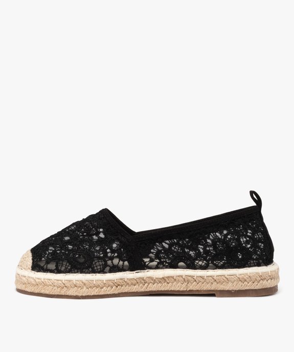 Espadrilles en tulle brodé femme vue3 - GEMO (SPORTSWEAR) - GEMO