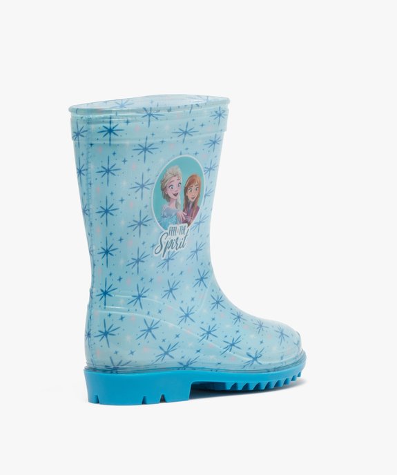 Bottes de pluie fille à semelle crantée - Reine des Neiges vue4 - REINE DES NEIGE - GEMO