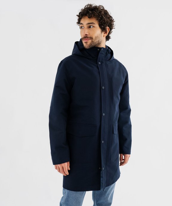 Parka à capuche avec dessus déperlant homme  vue1 - GEMO (HOMME) - GEMO