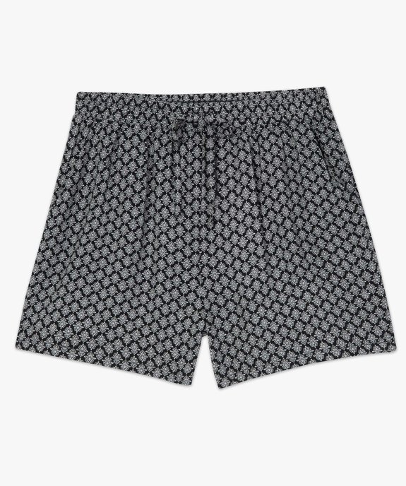 Short imprimé en maille fluide avec taille élastiquée femme vue4 - GEMO(FEMME PAP) - GEMO